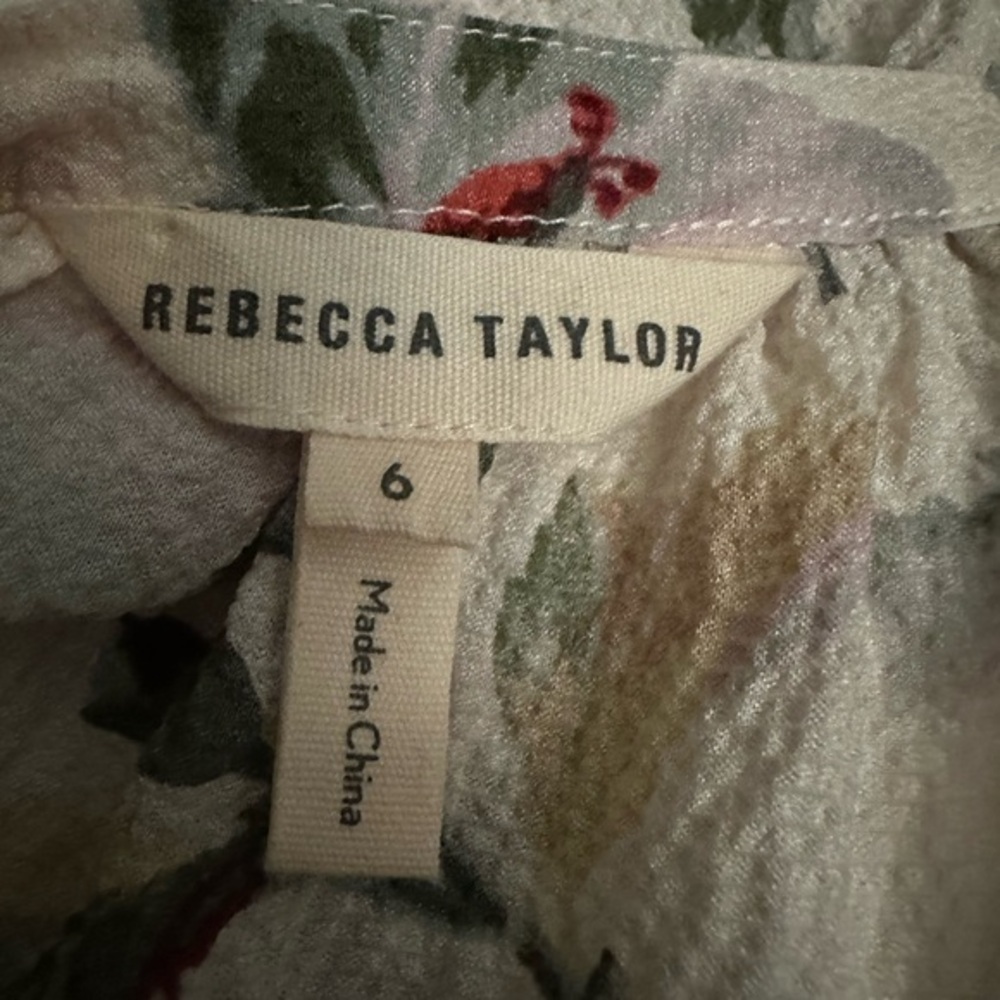 Rebeca Taylor Sofia Blouse Size 6 - Picture 4 of 4
